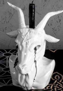 AFT1 Accessories Crying Baphomet Candle Holder