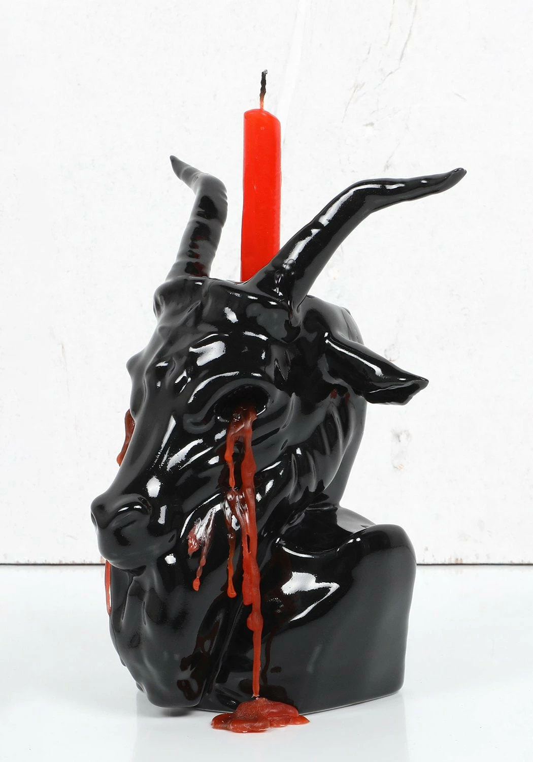 AFT1 Accessories Crying Baphomet Candle Holder - Black 5 AFT1 Accessories Crying Baphomet Candle Holder - Black