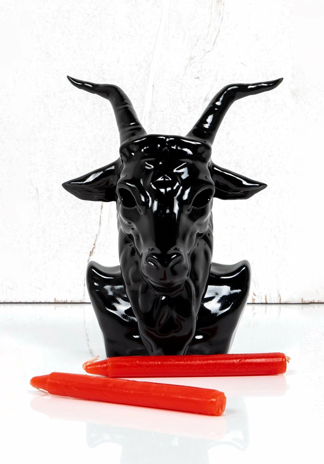 AFT1 Accessories Crying Baphomet Candle Holder - Black 6 AFT1 Accessories Crying Baphomet Candle Holder - Black