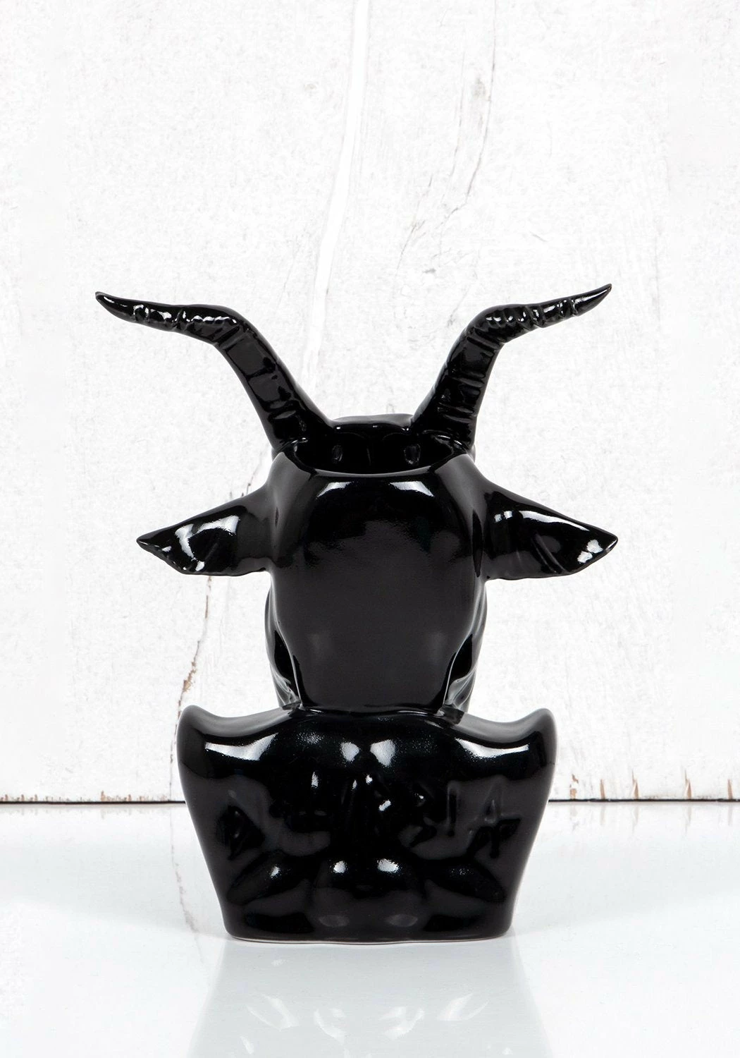 AFT1 Accessories Crying Baphomet Candle Holder - Black 7 AFT1 Accessories Crying Baphomet Candle Holder - Black