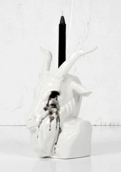 AFT1 Accessories Crying Baphomet Candle Holder