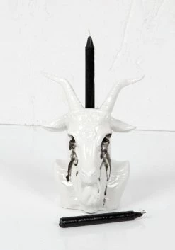 AFT1 Accessories Crying Baphomet Candle Holder