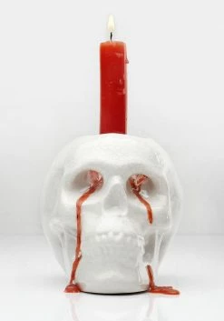 AFT1 CRYING SKULL CANDLE HOLDER Accessories