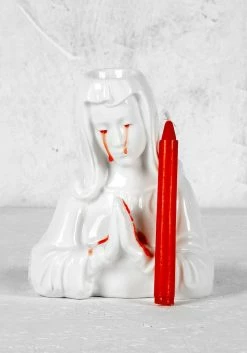 AFT1 Crying Mary Candle Holder