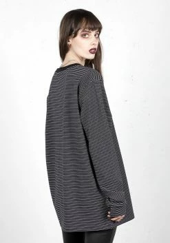 MET1 Tops Underline Long Sleeve T-Shirt