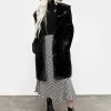 ORI1 Creature Oversized Fur Coat - Black