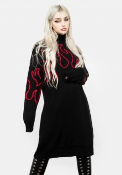 WEI1 Blaze Oversized Jumper Dress Tops