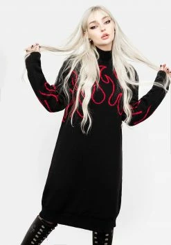 WEI1 Blaze Oversized Jumper Dress Tops