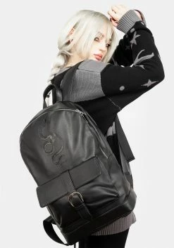 CES1 Ophidia Debossed Backpack Bags