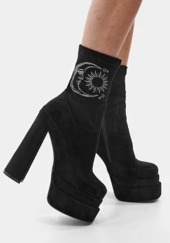 CHI1 Footwear SOL SOCK PLATFORM BOOTS