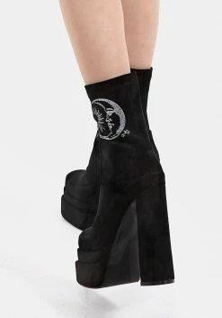 CHI1 Footwear SOL SOCK PLATFORM BOOTS