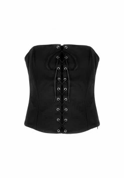 CHI1 MORTICIA LACE-UP CORSET Tops