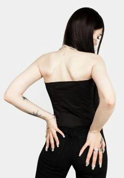 CHI1 MORTICIA LACE-UP CORSET Tops