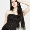 CHI1 MORTICIA LACE-UP CORSET Tops