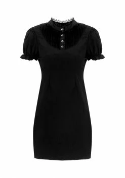 CHI1 Dresses SECRETS PINTUCK PANELLED MINI DRESS