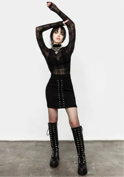 CHI1 Tops Buffy Check Mesh Top 12 CHI1 Tops Buffy Check Mesh Top