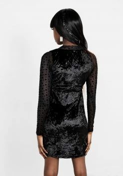 CHI1 Spectacle Velvet Bodycon Dress Dresses