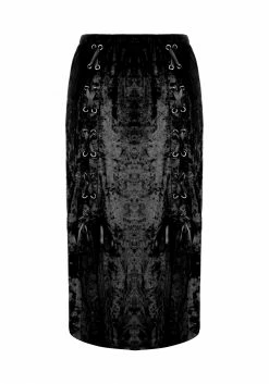 CHI1 MALEFIC LACE-UP PANEL SKIRT Bottoms