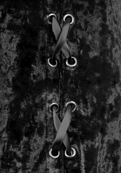 CHI1 MALEFIC LACE-UP PANEL SKIRT Bottoms