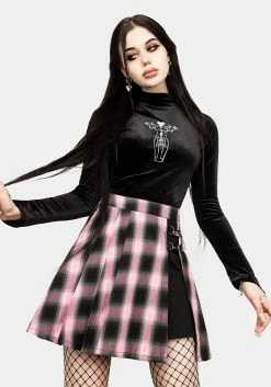 CHI1 Bottoms Vivacity Pleated Mini Skirt