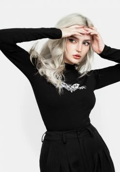 DDS1 Tops Morta High Neck Jersey Bodysuit