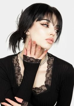 DDS1 Drusilla Lace Trim Mini Dress Dresses