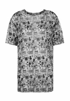 DDS1 Riot Oversized Print Mesh Tee Tops