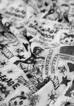 DDS1 Riot Oversized Print Mesh Tee Tops