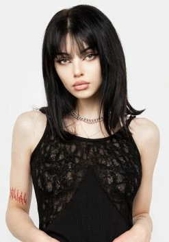 DDS1 Libertina Lace Panel Slip Dress