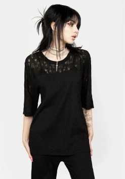 DDS1 Libertina Lace Panel Tee Tops
