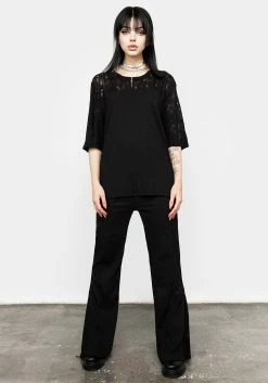 DDS1 Libertina Lace Panel Tee Tops