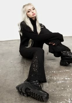 DDS1 Libertina Lace Panel Flares Bottoms