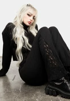 DDS1 Libertina Lace Panel Flares Bottoms