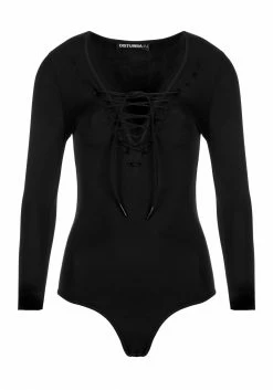 DDS1 Tops NANCY LACE UP BODYSUIT