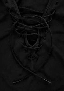 DDS1 Tops NANCY LACE UP BODYSUIT