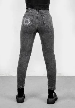 DEN1 Bottoms Black Hole Sun Slim Fit Jean