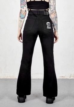 DEN1 Bless This Mess Denim Flares