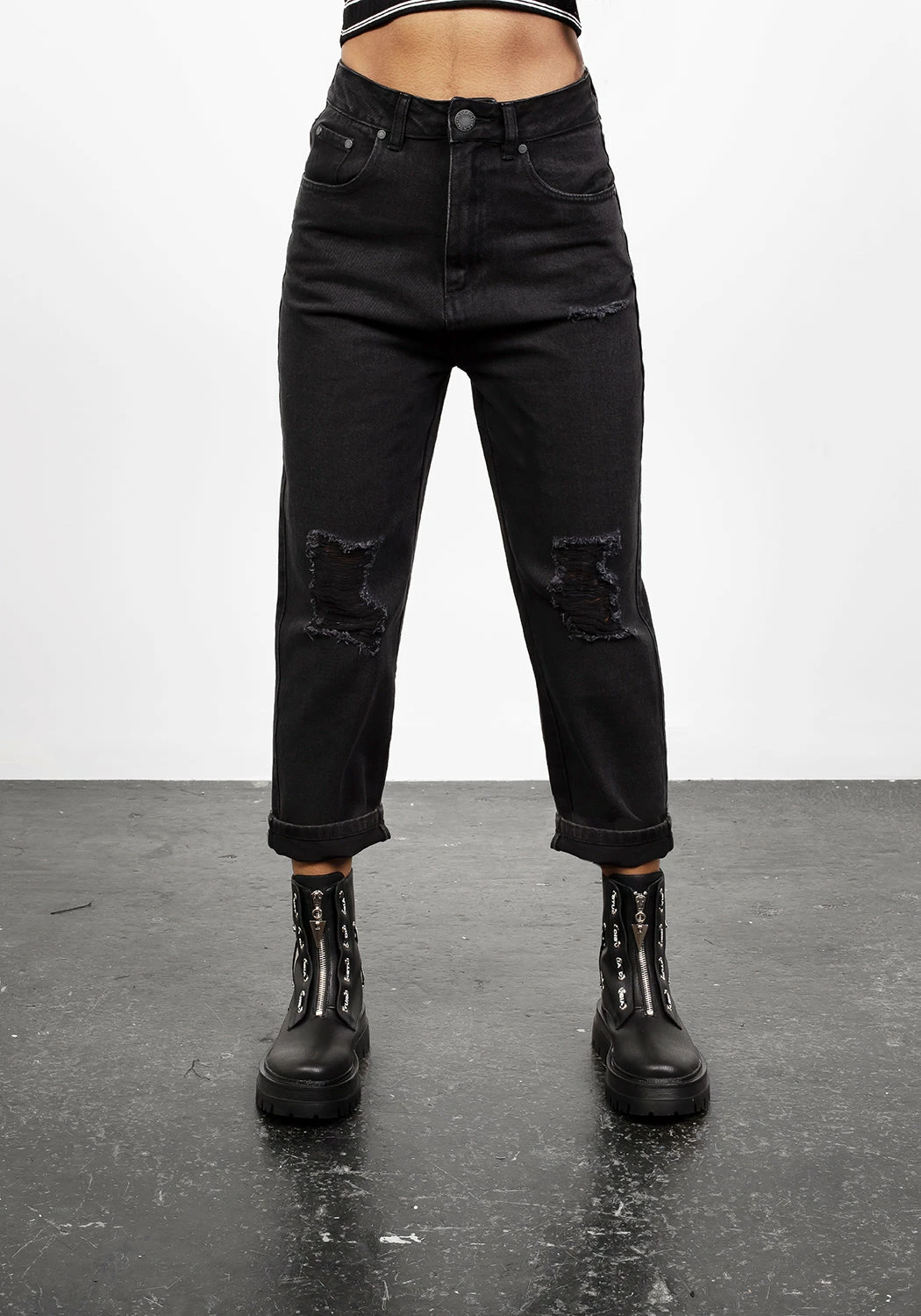 DEN1 Abracadabra Busted Knee Jean 5 DEN1 Abracadabra Busted Knee Jean