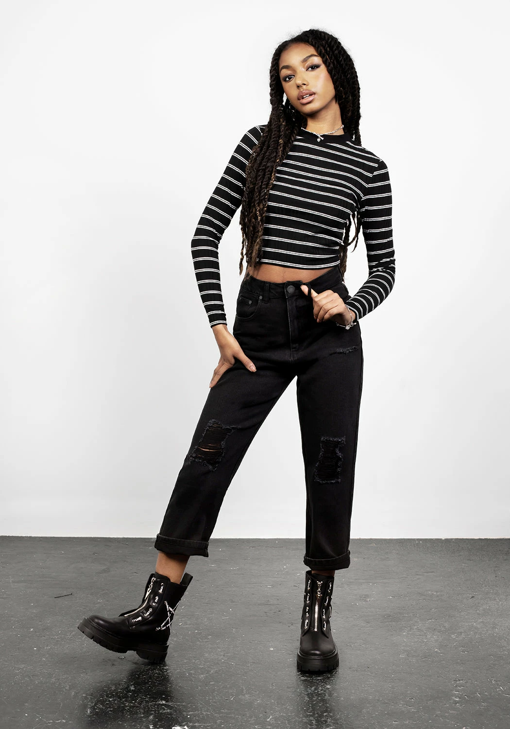 DEN1 Abracadabra Busted Knee Jean 3 DEN1 Abracadabra Busted Knee Jean