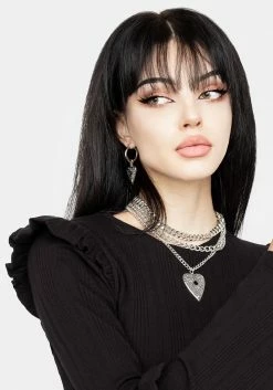 DMT1 Tops Wilhelmina Flare Sleeve Ruffle Top