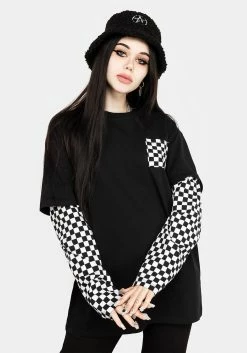 DMT1 Tops Punkwitch Oversized Top