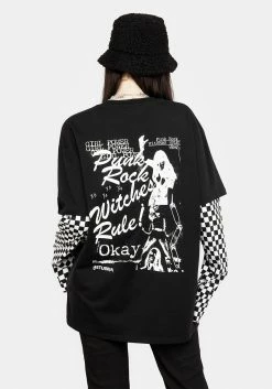 DMT1 Tops Punkwitch Oversized Top