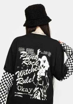 DMT1 Tops Punkwitch Oversized Top