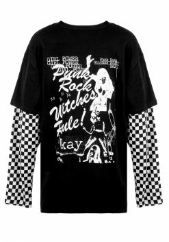 DMT1 Tops Punkwitch Oversized Top