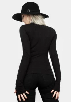 DMT1 Life Sucks High Neck Top