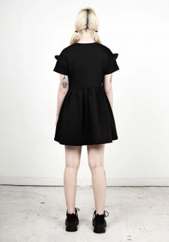DMT1 Dresses Power Frill Sleeve Skater Dress