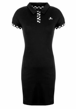 DMT1 Dresses Domino Skull Polo Dress