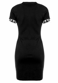 DMT1 Dresses Domino Skull Polo Dress