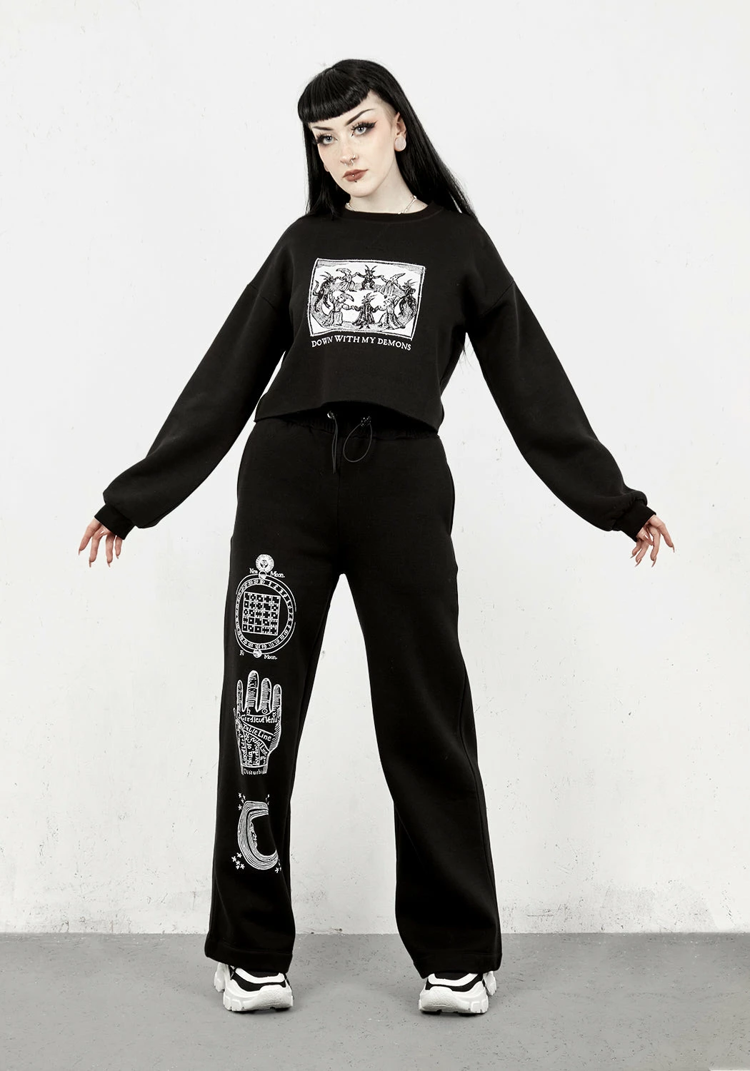 DMT1 Moonmantra Wide Leg Joggers Bottoms 3 DMT1 Moonmantra Wide Leg Joggers Bottoms