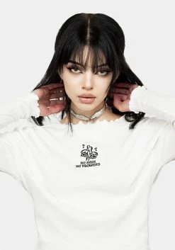 DMT1 No Rain No Flowers Rib Top Tops